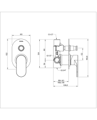 Mitigeur douche 2 Techno 251 - Cifial
