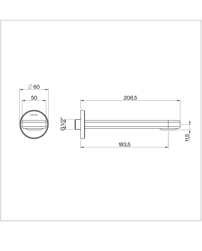 Bec mural Techno 251 - Cifial
