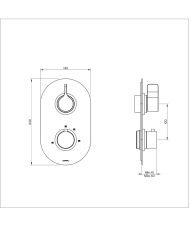 Mitigeur Thermostatique Techno 251 - Cifial