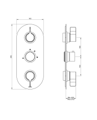 Mitigeur Thermostatique 3 Techno 251 - Cifial