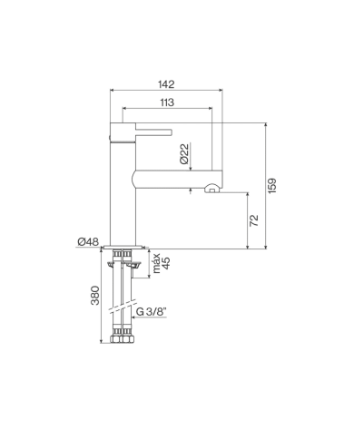 Mitigeur lavabo monocommande ST25S - Cifial