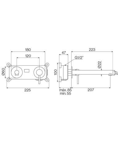Mitigeur lavabo 207mm ST25S - Cifial