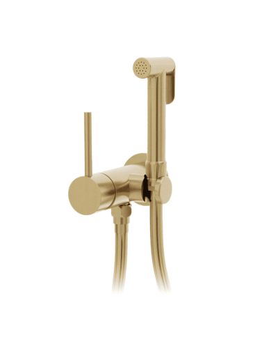 Douchette WC ST25S Cifial en finition or brossé, élégante et moderne.