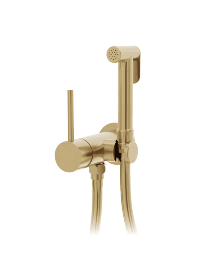 Douchette WC ST25S Cifial en finition or brossé, élégante et moderne.