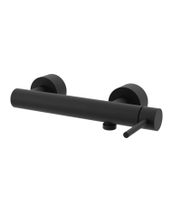 Mélangeur de douche noir mat design Cifial ST25S avec poignée latérale.