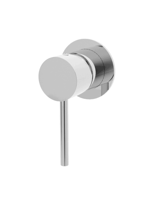 Mélangeur de douche rond chromé ST25S Cifial avec levier fin et design minimaliste.