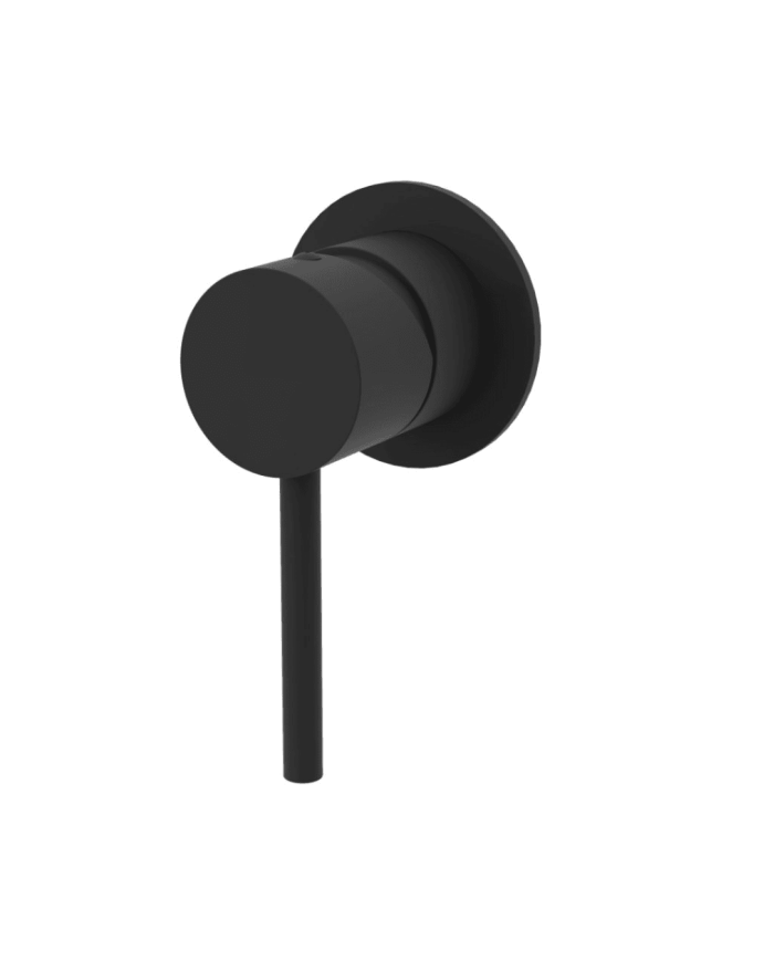 Mélangeur de douche noir mat minimaliste Cifial ST25S avec levier unique et finition élégante.