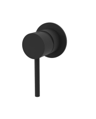 Mélangeur de douche noir mat minimaliste Cifial ST25S avec levier unique et finition élégante.