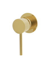 Mélangeur de douche doré rond et élégant ST25S de Cifial avec levier fin.