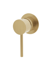 Mélangeur de douche rond doré ST25S Cifial, design minimaliste et élégant, finition brillante