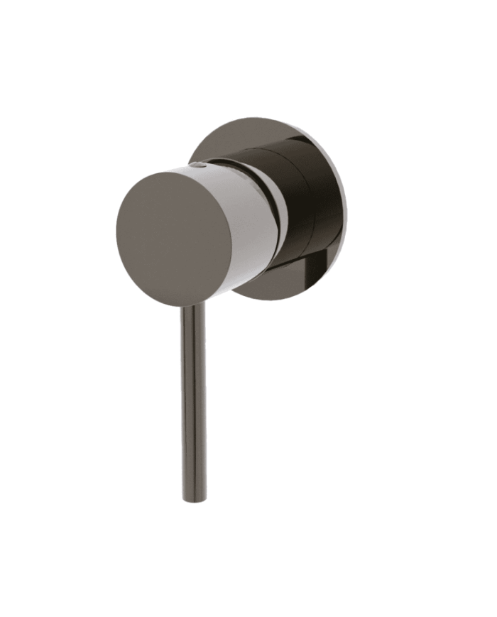 Mélangeur de douche noir mat Cifial ST25S, design minimaliste et élégant, finition raffinée.