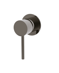 Mélangeur de douche noir mat Cifial ST25S, design minimaliste et élégant, finition raffinée.