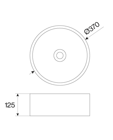 Vasque 37cm ronde A2 Cifial