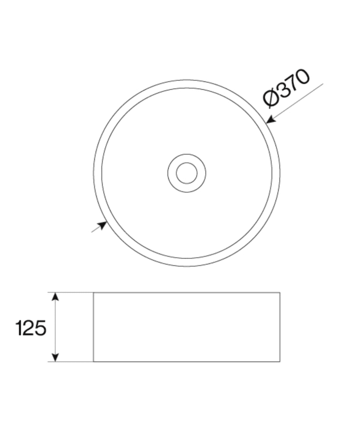 Vasque 37cm ronde A2 Cifial