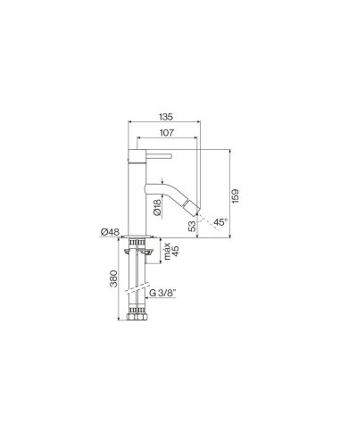 mitigeur bidet cifial | Robinetterie rétro ST25