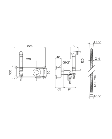 Mitigeur pour bidet ST25 - Cifial