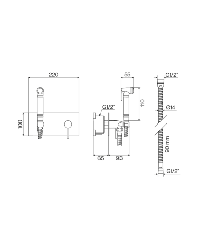 Plaque mitigeur monocommande bidet ST25 - Cifial