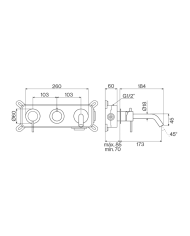 Mélangeur douche encastré ST25 - Cifial