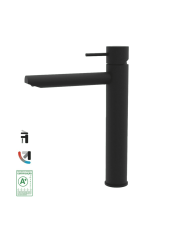 mélangeur lavabo cifial city | finition chrome/noir MAT