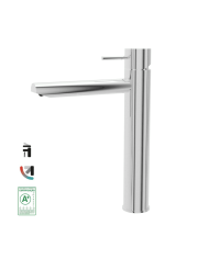 mélangeur lavabo cifial city | finition chrome/noir MAT