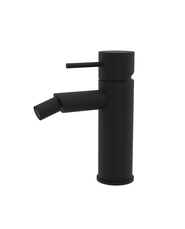 Mélangeur bidet monocommande City Cifial en finition noire mat avec bec orientable.