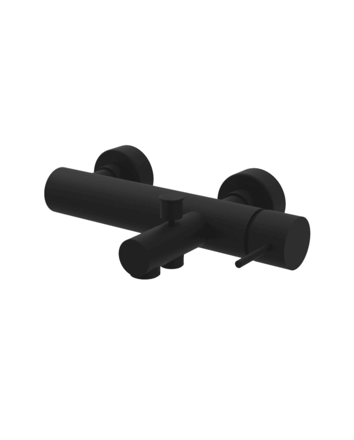 Mélangeur de douche City en noir mat par Cifial, design minimaliste et élégant.