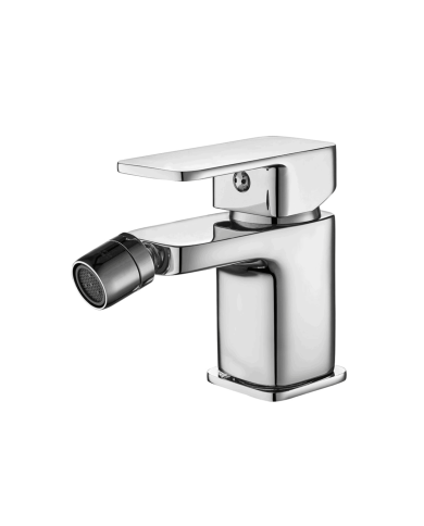 Mélangeur bidet monocommande Life Cifial en chrome, design moderne et finition élégante.