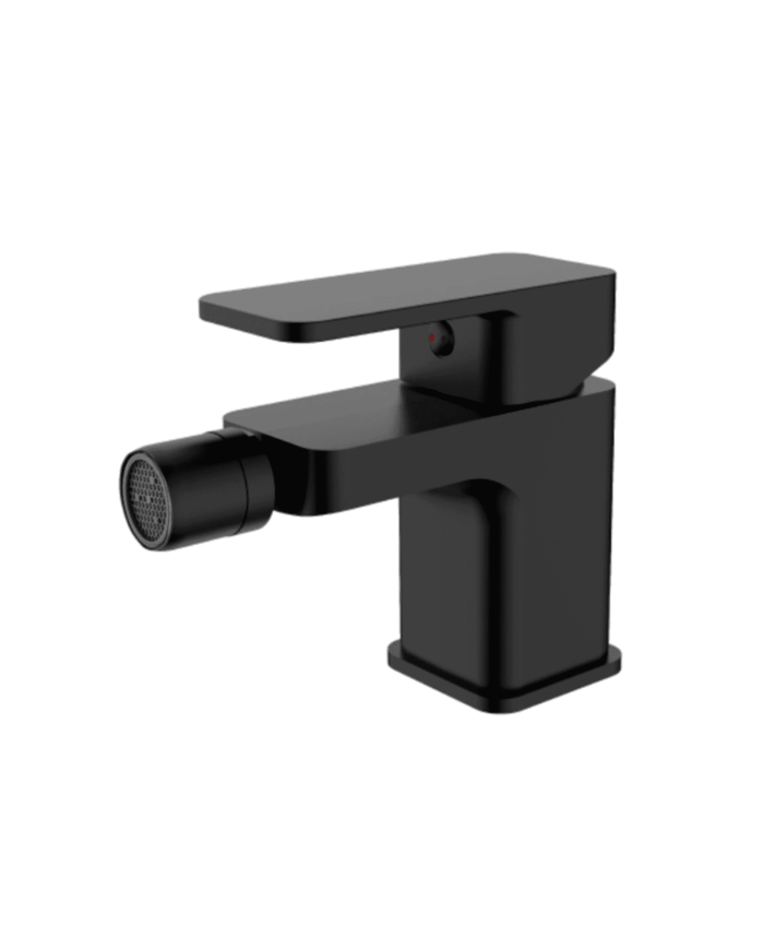 Mélangeur bidet monocommande Life Cifial, design moderne en noir mat, finition élégante.