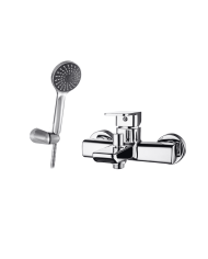 Mitigeur baignoire encastré Life Cifial en finition chromée avec douchette et flexible