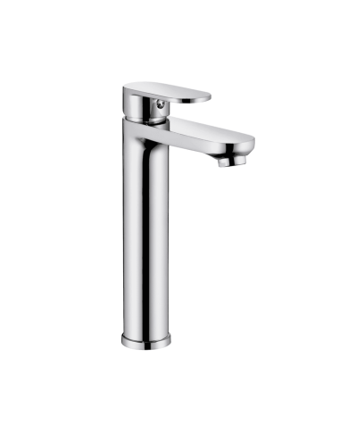 Mélangeur lavabo haut monocommande chromé Easy par Cifial, design élégant et finitions brillantes.