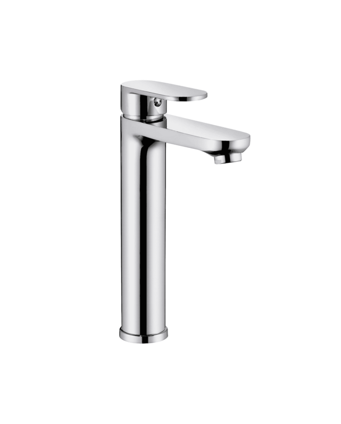 Mélangeur lavabo haut monocommande chromé Easy par Cifial, design élégant et finitions brillantes.