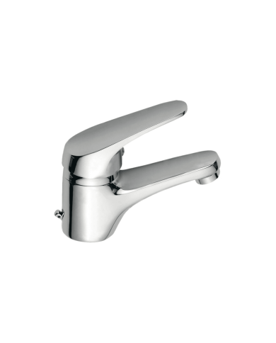 Mélangeur monocommande lavabo Nova Golf Cifial, finition chromée, design élégant et courbé.