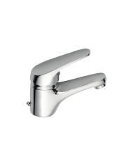 Mélangeur monocommande lavabo Nova Golf Cifial, finition chromée, design élégant et courbé.