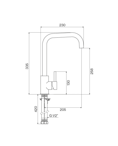 Mélangeur évier cuisine Bistrot - Cifial