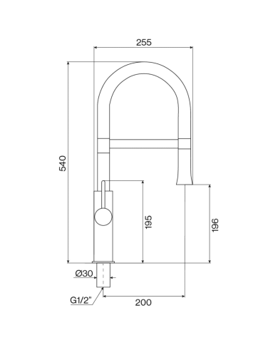 Mélangeur haut évier cuisine Bistrot - Cifial