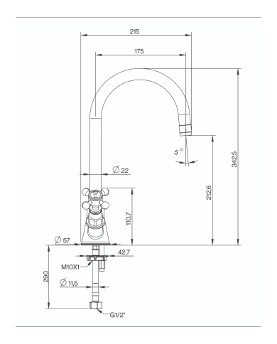 Robinet de cuisine Lamport - Cifial