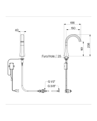 Mélangeur lavabo électronique Hexa - Cifial