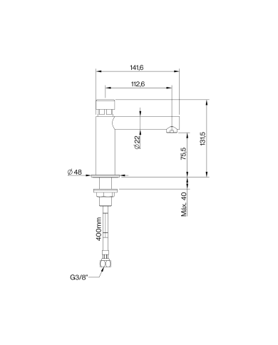 mélangeur temporisé cifial | Robinet lavabo électronique