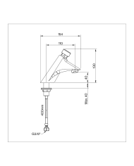 Mélangeur lavabo temporisé comptoir City - Cifial