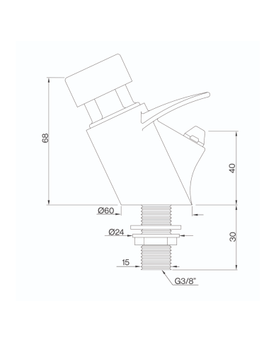 Mélangeur temporisé fontaine City - Cifial