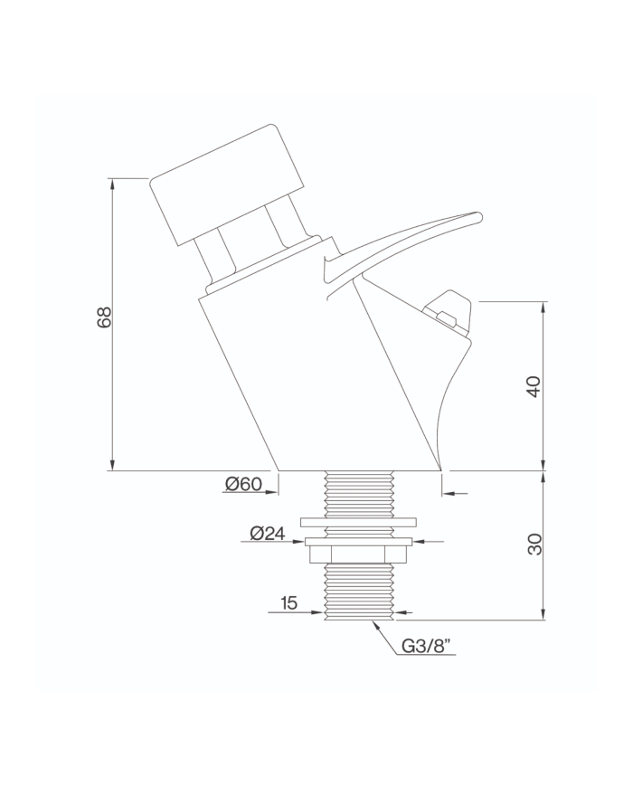 Mélangeur temporisé fontaine City - Cifial