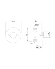 Mitigeur temporisé pour douche - Cifial