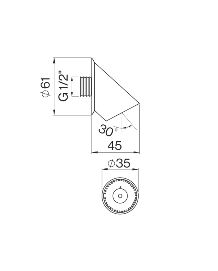 Pommeau douche anti vandalisme - Cifial