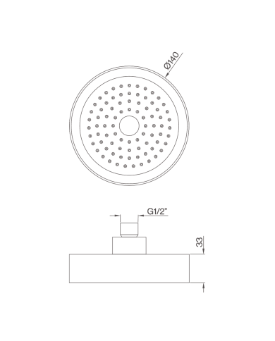 Pommeau douche ABS - Cifial