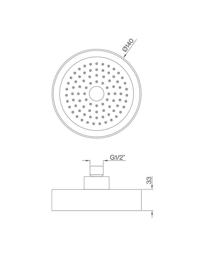 Pommeau douche ABS - Cifial