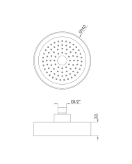 Pommeau douche ABS - Cifial