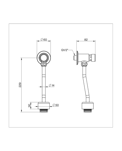 Robinet d'urinoir temporisé - Cifial