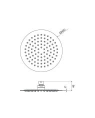 Tête de douche ronde - Cifial
