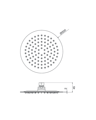 Tête de douche ronde - Cifial