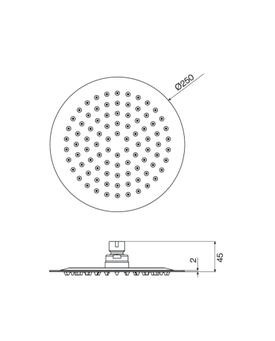 Tête de douche ronde - Cifial